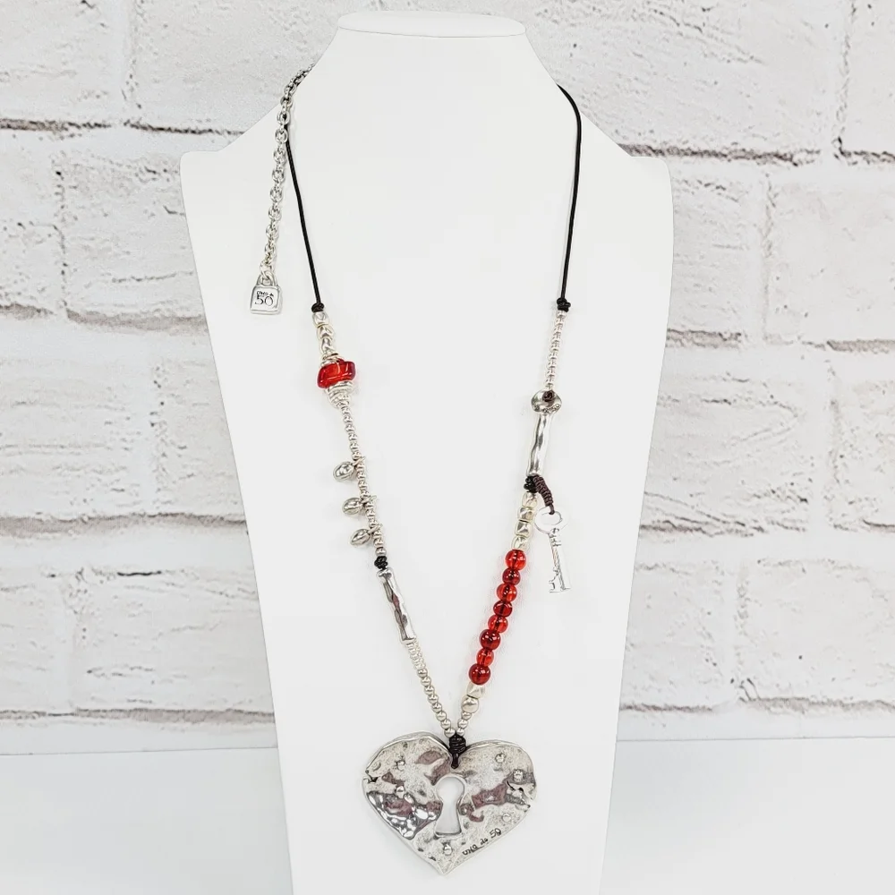 2014 Uno de 50 "Al rojo vivo" It's red hot! Heart Necklace - Picture 5 of 12